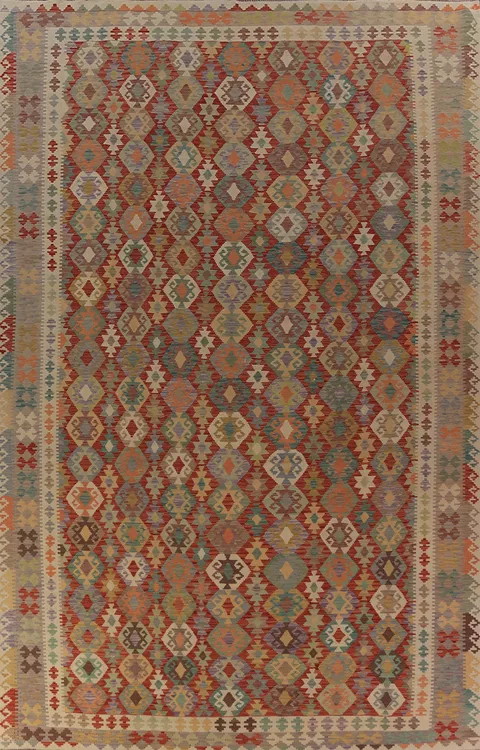 Palace Size Wool Kilim Oriental Rug 10x16