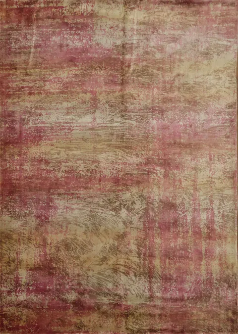 Contemporary Wool Abstract Indian Area Rug 6x8