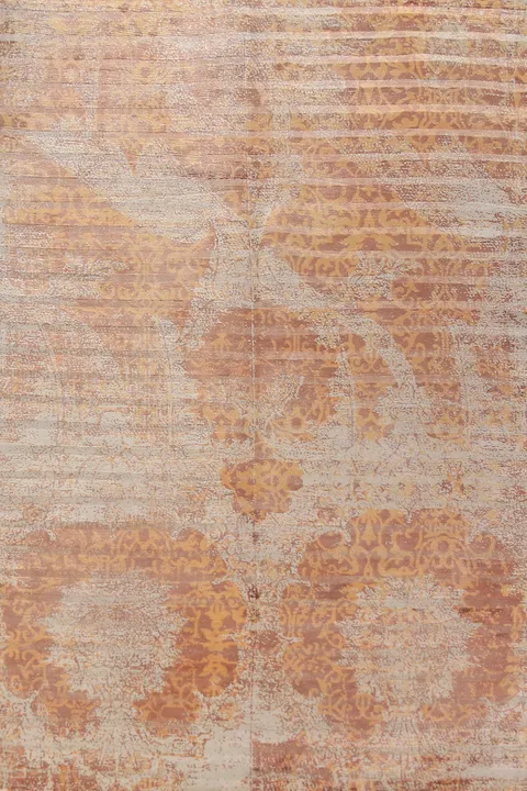 Striped Modern Wool Abstract Indian Area Rug 5x8