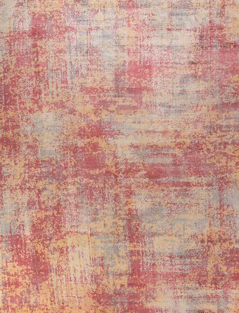 Contemporary Wool Abstract Indian Area Rug 8x10