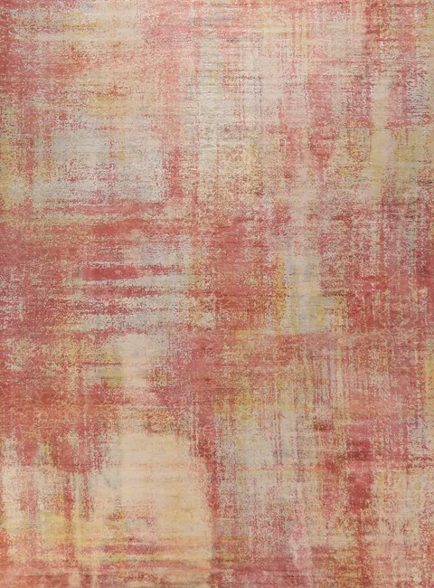 Contemporary Wool Abstract Indian Area Rug 9x12