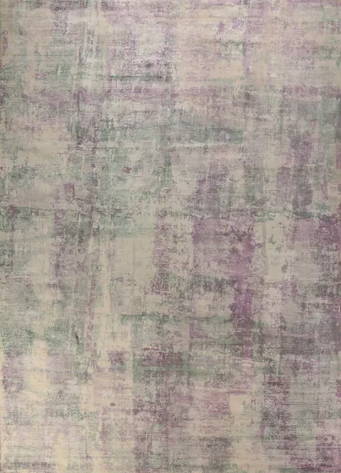 Contemporary Wool Abstract Indian Area Rug 9x12