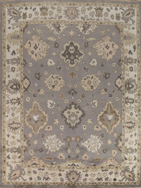 Gray Handmade Oushak Indian Area Rug 8x10