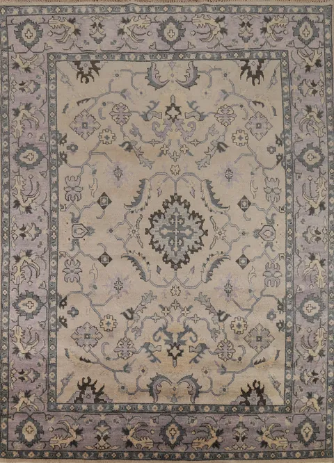 Handmade Wool Oushak Indian Area Rug 9x12