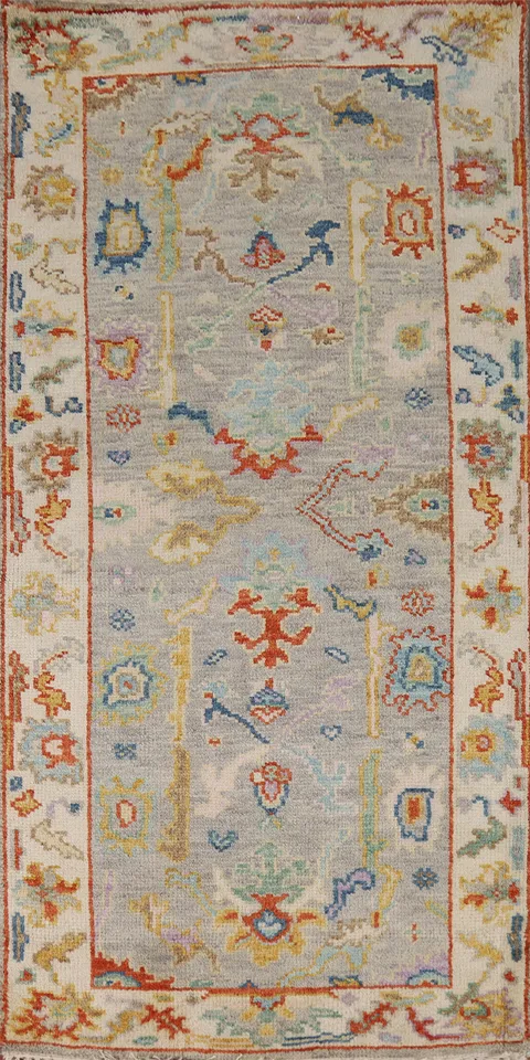 Handmade Wool Oushak Indian Rug 3x6