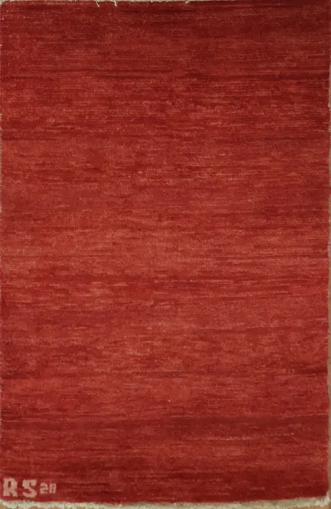 Modern Wool Gabbeh Oriental Accent Rug 2x3