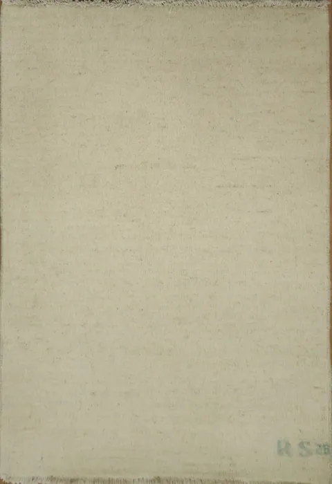 Solid Wool Gabbeh Oriental Accent Rug 2x3