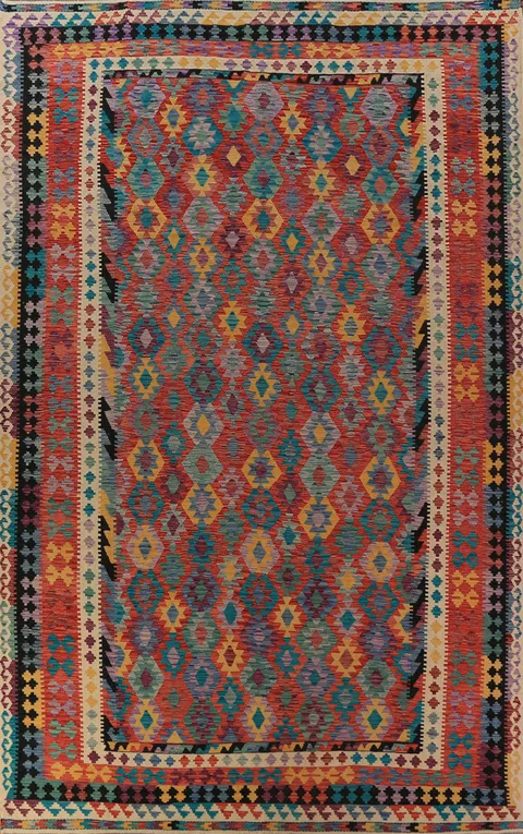 South Western Style Kilim Oriental Large Rug 10x16