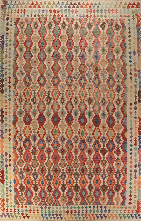 South Western Style Kilim Oriental Large Rug 10x16