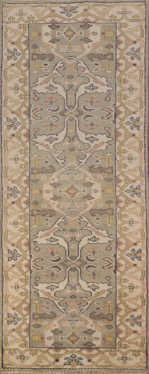 Oushak Indian Runner Rug 3x8