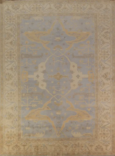 Handmade Wool Oushak Indian Area Rug 9x12