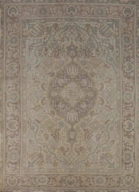 Handmade Wool Tabriz Persian Area Rug 6x9