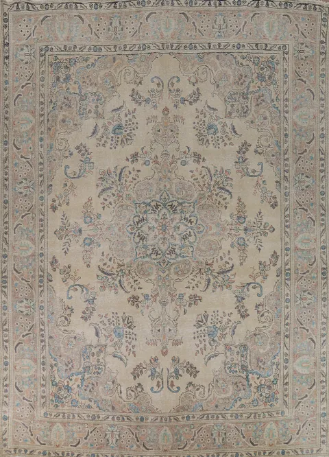 Handmade Floral Tabriz Persian Area Rug 10x13