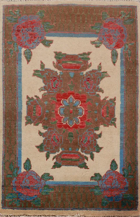Handmade Wool Kazak Oriental Accent Rug 2x3