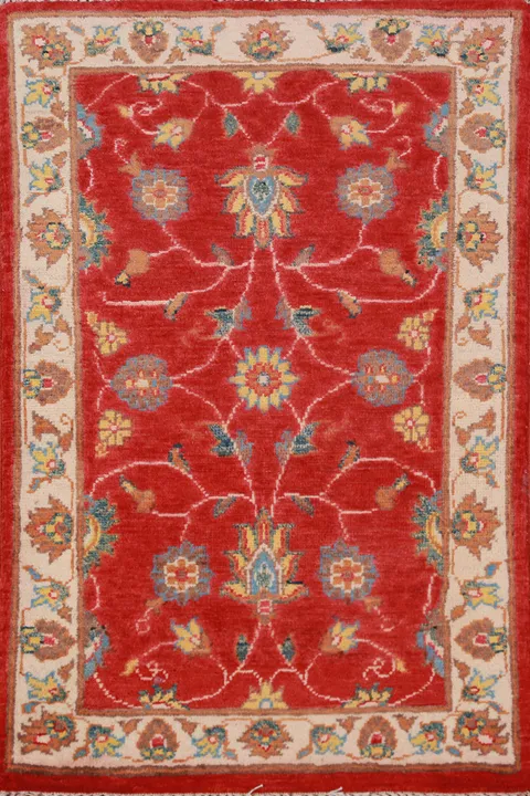 Traditional Red Kazak Oriental Foyer Rug 2x3