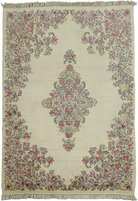 Enhance Charm with Our Exquisite Multicolor Floral Rug 8x11