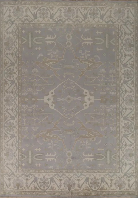 Handmade Gray Oushak Indian Area Rug 8x10
