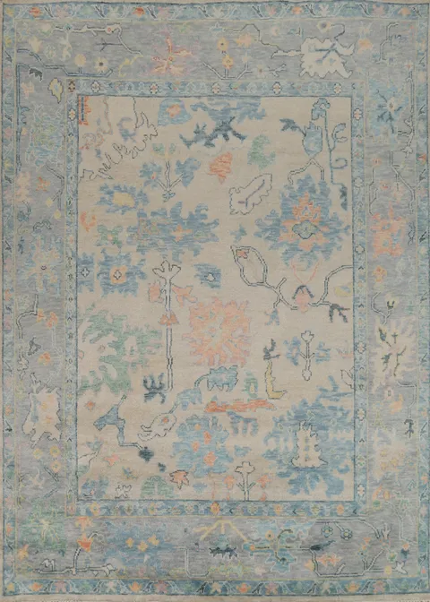 Handmade Wool Oushak Indian Area Rug 8x10