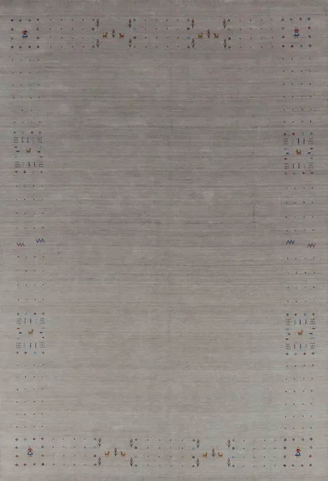 Tribal Wool Gabbeh Indian Area Rug 8x11