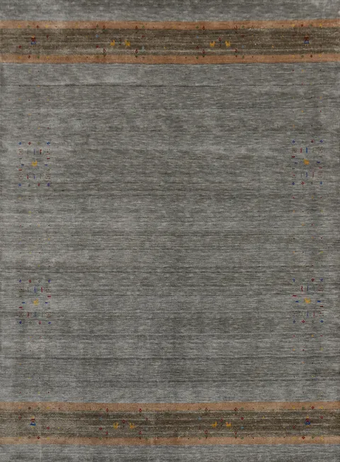 Silk Gabbeh Indian Area Rug 8x10