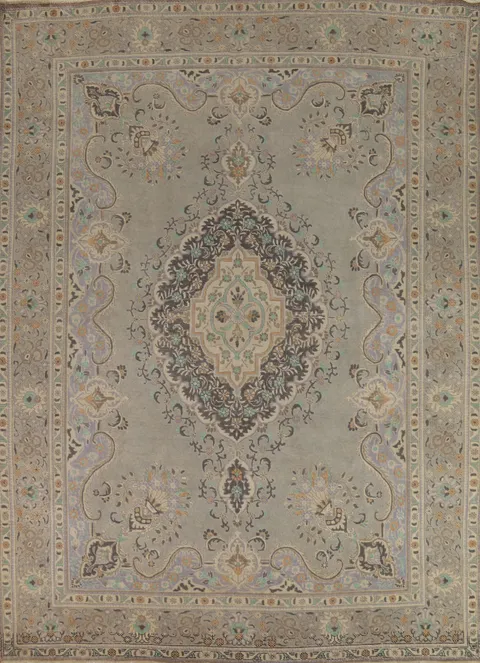 Geometric Tabriz Persian Area Rug 9x12
