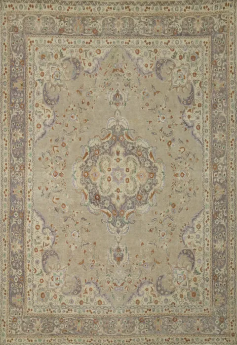 Vintage Wool Tabriz Persian Area Rug 10x13