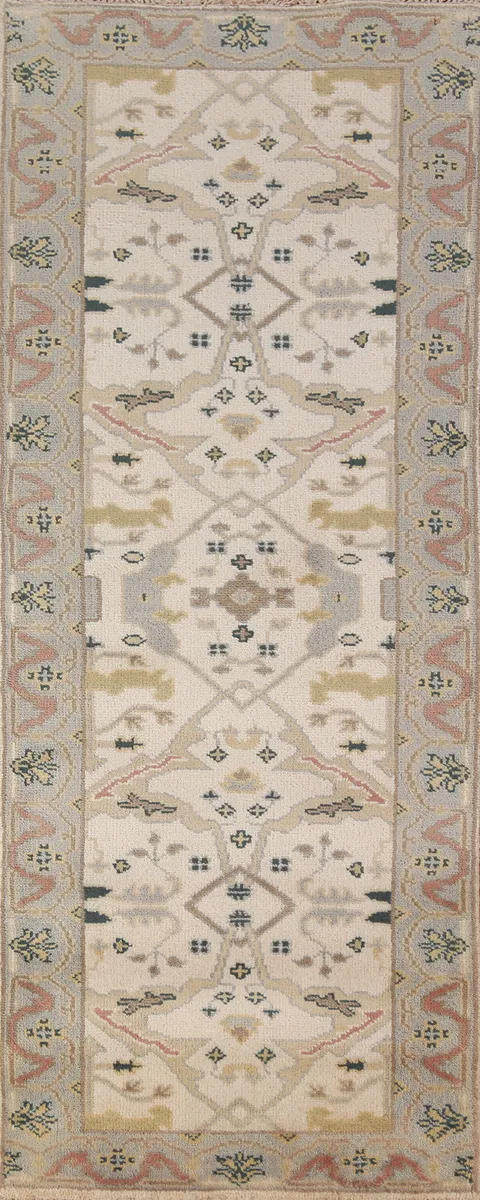 All-Over Oushak Oriental Runner Rug 3x8