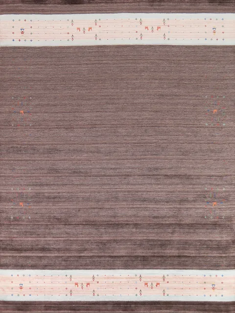 Tribal Brown Gabbeh Oriental Area Rug 8x10