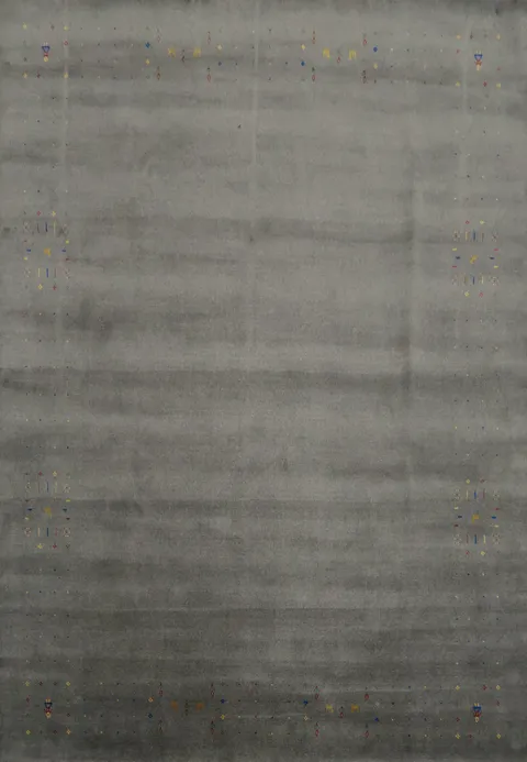 Gray Toned Gabbeh Area Rug Offering Contemporary Chic to Any Room 8x10
