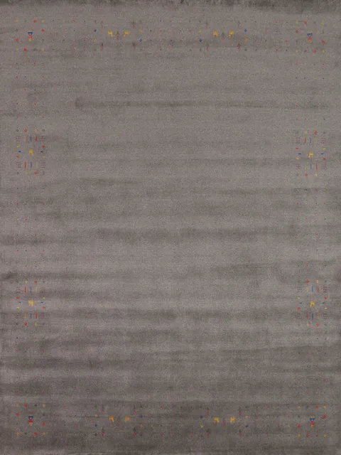 Gray Wool Tribal Gabbeh Oriental Area Rug 8x10
