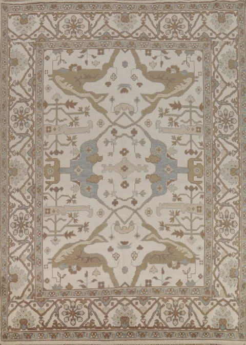 All-Over Handmade Oushak Indian Area Rug 8x10