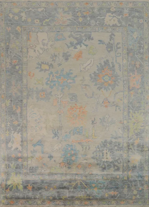 Handmade Wool Oushak Indian Area Rug 8x10