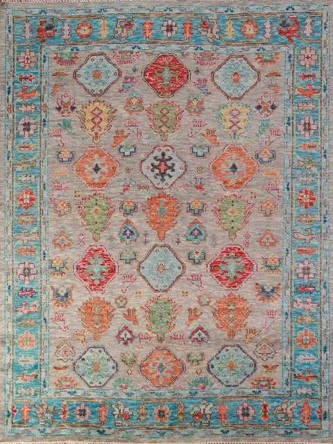 Tribal Geometric Oushak Oriental Area Rug 8x10