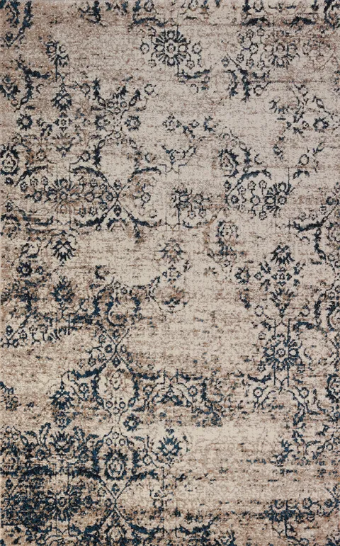 Transitional Oriental Area Rug 5x8
