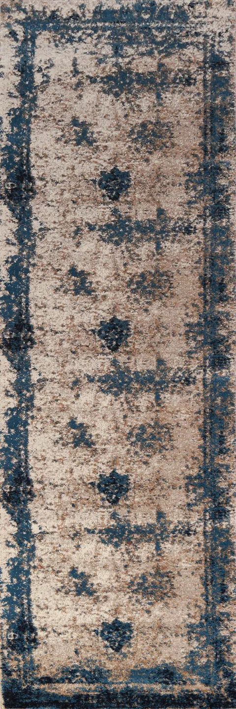 Transitional Oriental Runner Rug 3x10