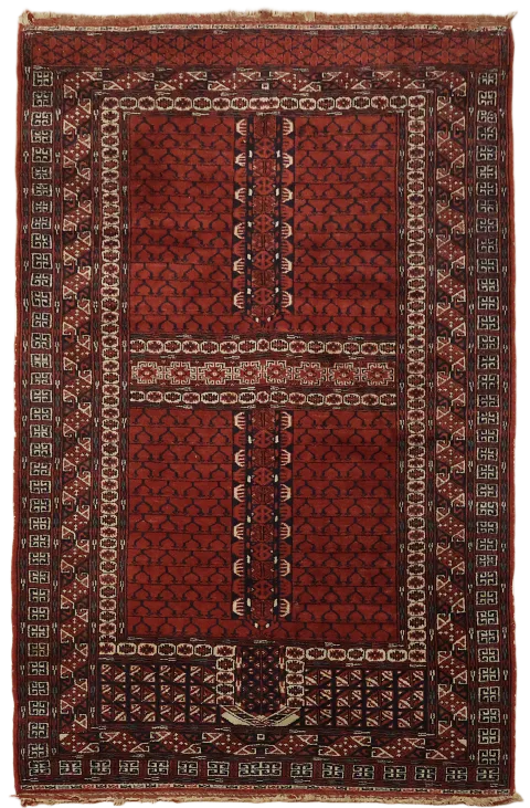 Pastel Toned Oushak Turkish Area Rug Featuring Vintage Oriental Design