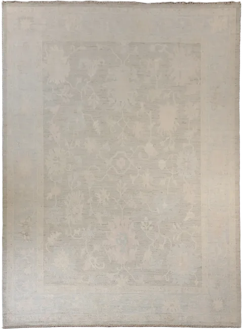 Vegetable Dye Wool Oushak Turkish Large Rug 10x14