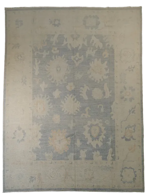 Vegetable Dye Oushak Oriental Area Rug 9x12