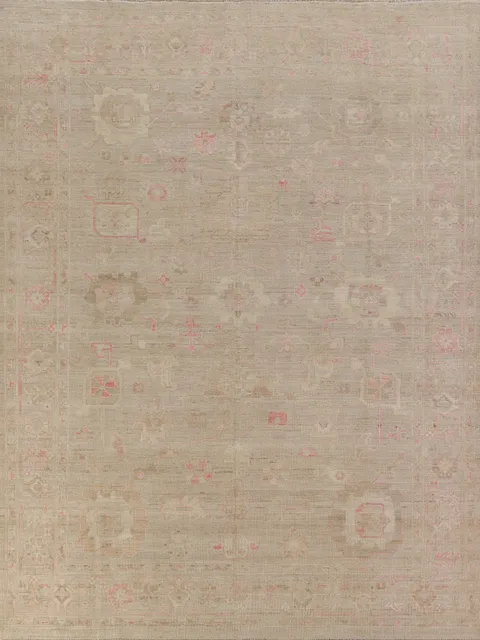 Vegetable Dye Oushak Turkish Area Rug 8x10
