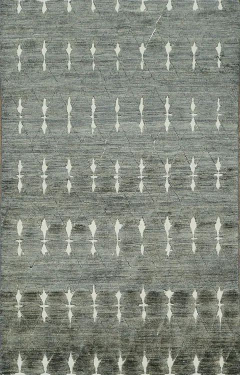 Trellis Wool Gabbeh Oriental Rug 4x6