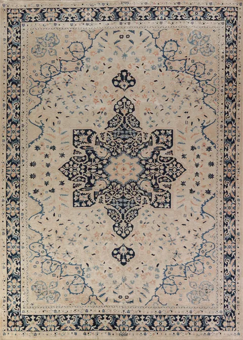 Vegetable Dye Wool Ziegler Oriental Area Rug 9x12