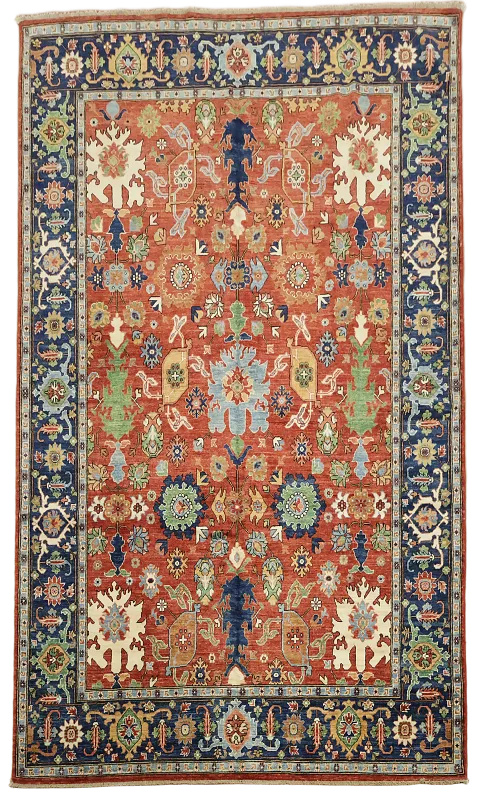 Vegetable Dye Floral Ziegler Oriental Area Rug 7x10