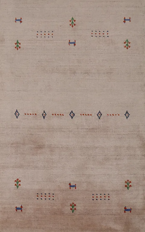 Little Animals Design Gabbeh Indian Rug 3x5