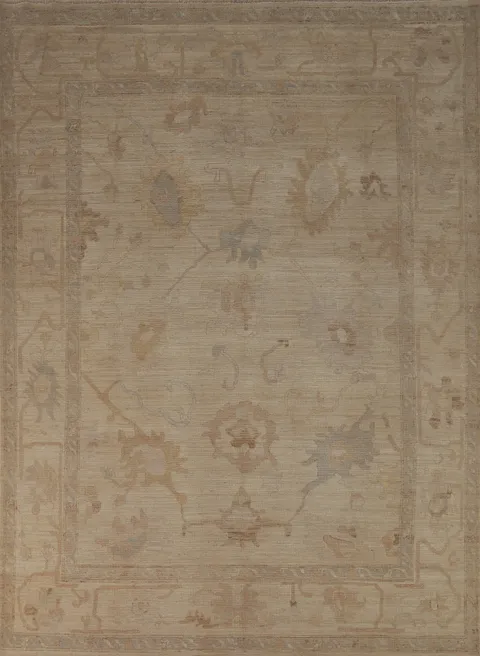 Vegetable Dye Oushak Turkish Area Rug 8x10