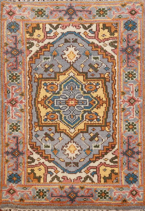Gray Heriz Serapi Wool Rug 2x3
