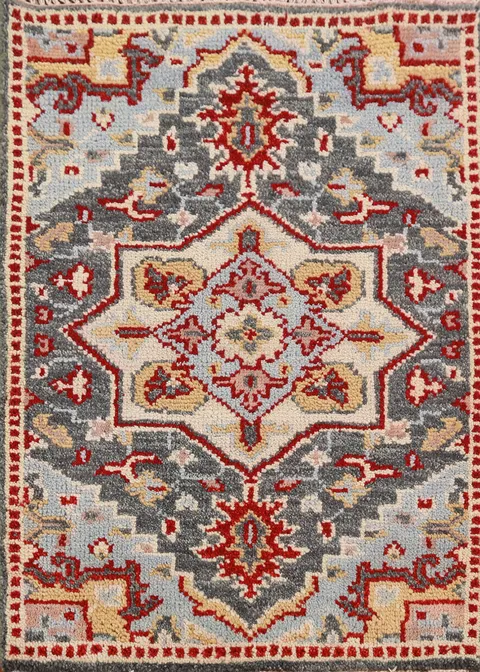 Gray Wool Kazak Oriental Rug 2x3