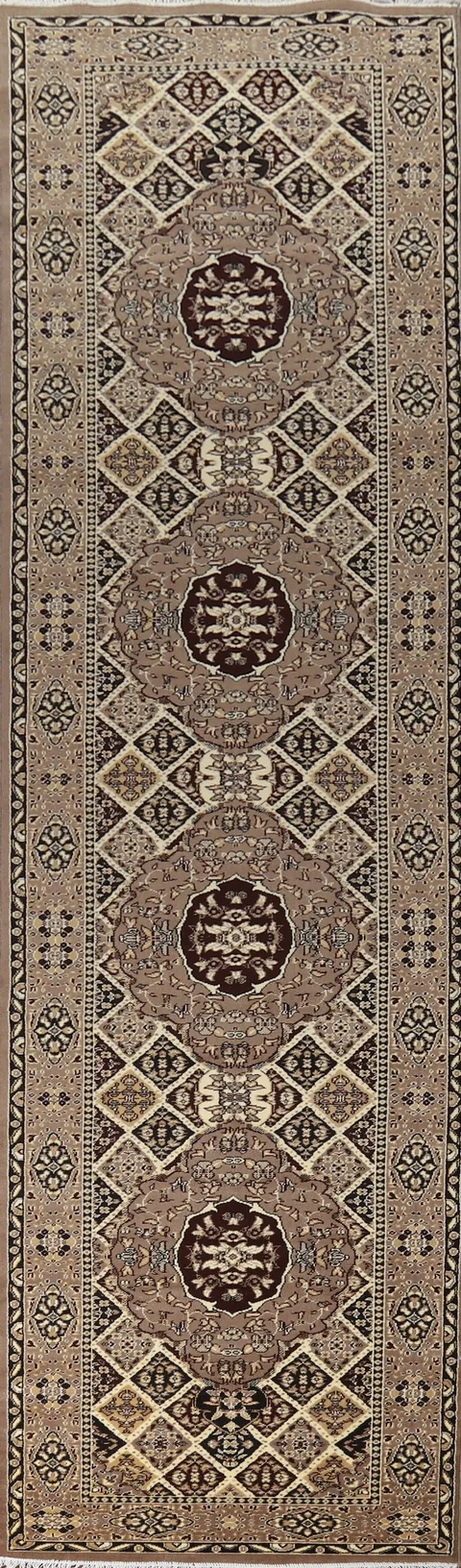 Geometric Tabriz Oriental Runner Rug 3x15
