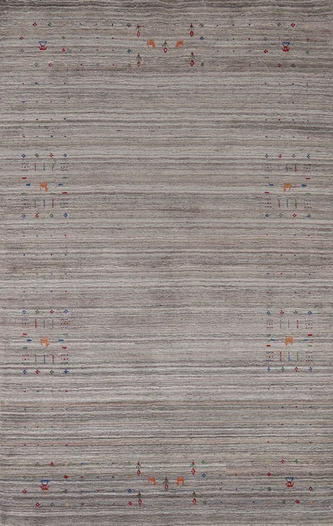 Tribal Gabbeh Oriental Area Rug 5x8