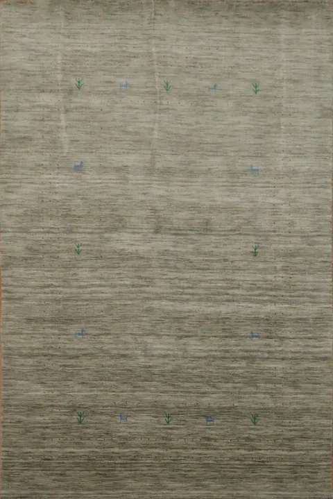 Handmade Wool Gabbeh Indian Area Rug 5x8