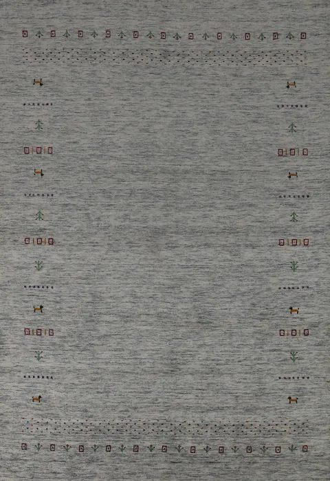 Tribal Gabbeh Indian Area Rug 6x9